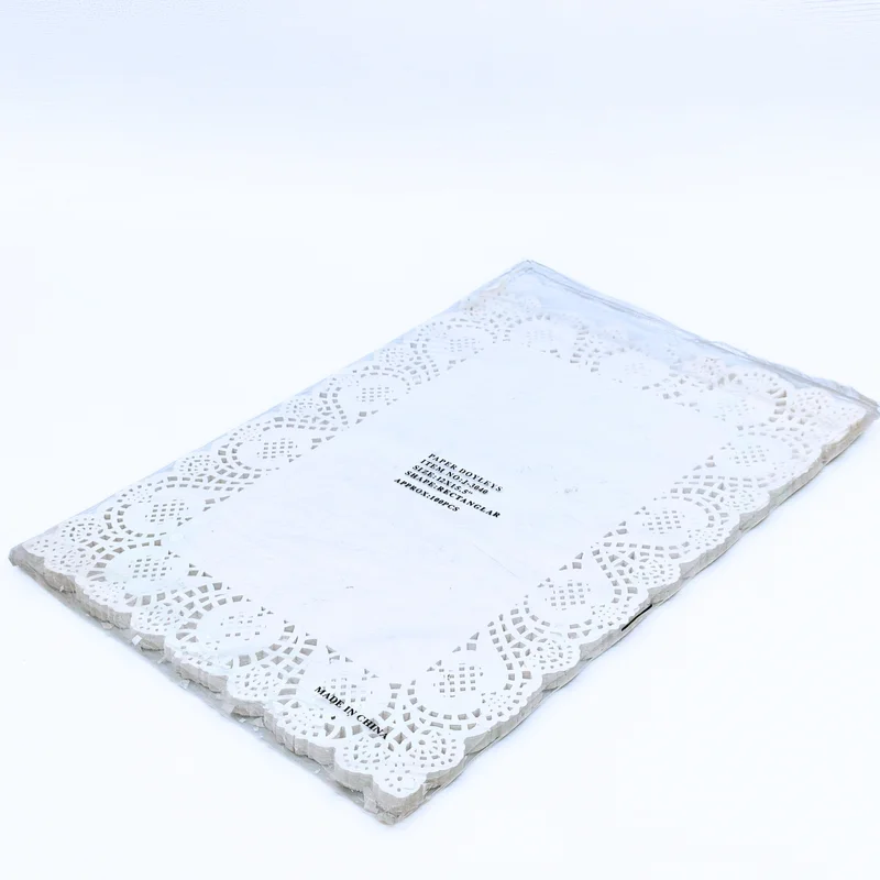 مفرشات ورقية مستطيلة دانتيل J-3040 حجم 30×39 سم مفرشات ورقية مستطيلة دانتيل J-3040 حجم 30×39 سم